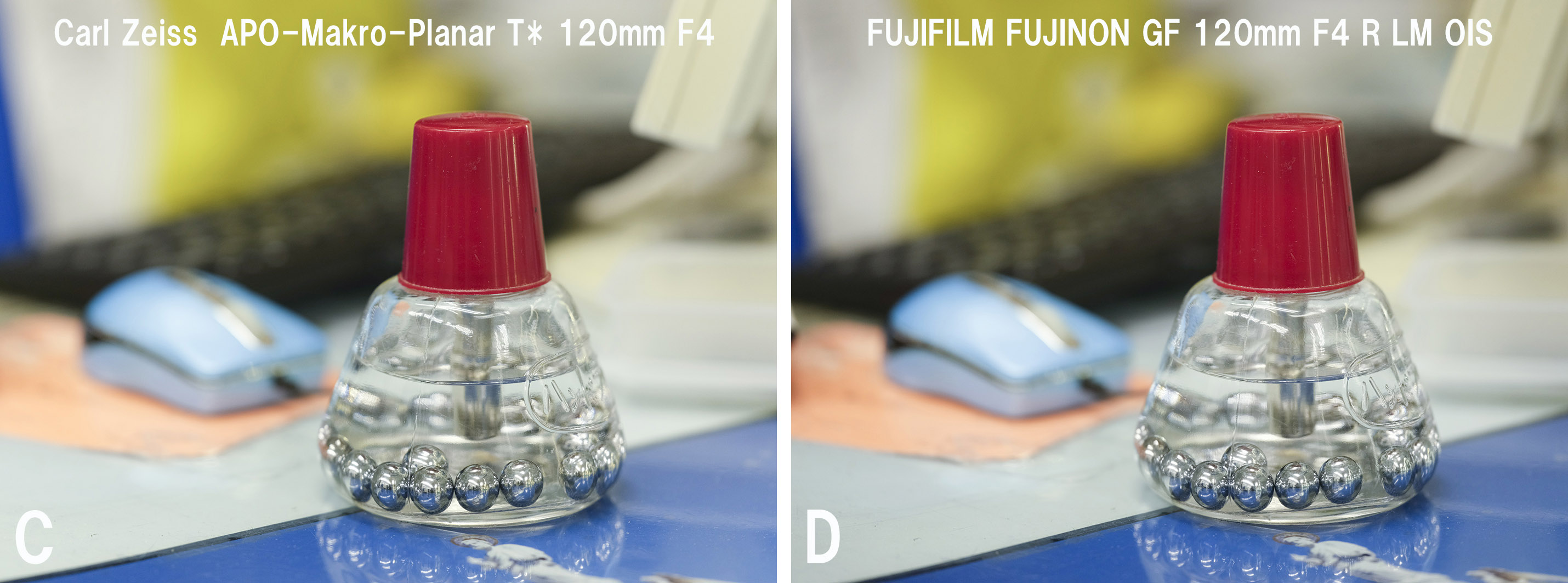 CがCarl Zeiss、DがFUJIFILM